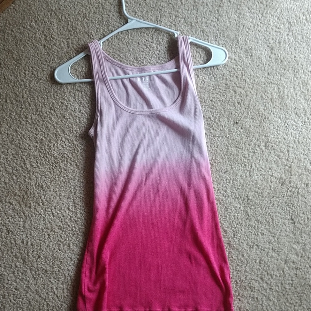 Gradient pink tank top